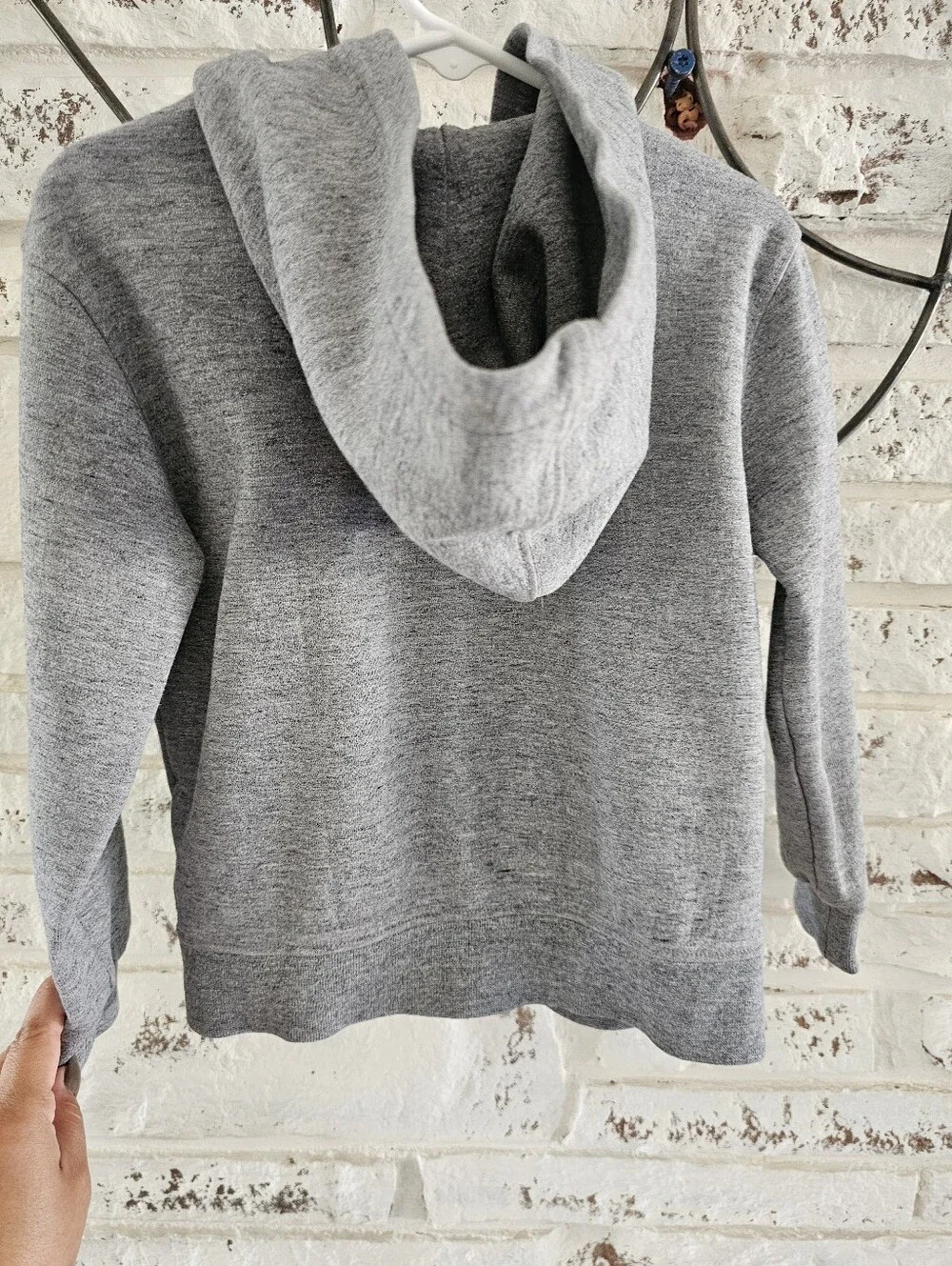 Ralph Lauren Kids Light Gray Hooded Zip Sweatshirt